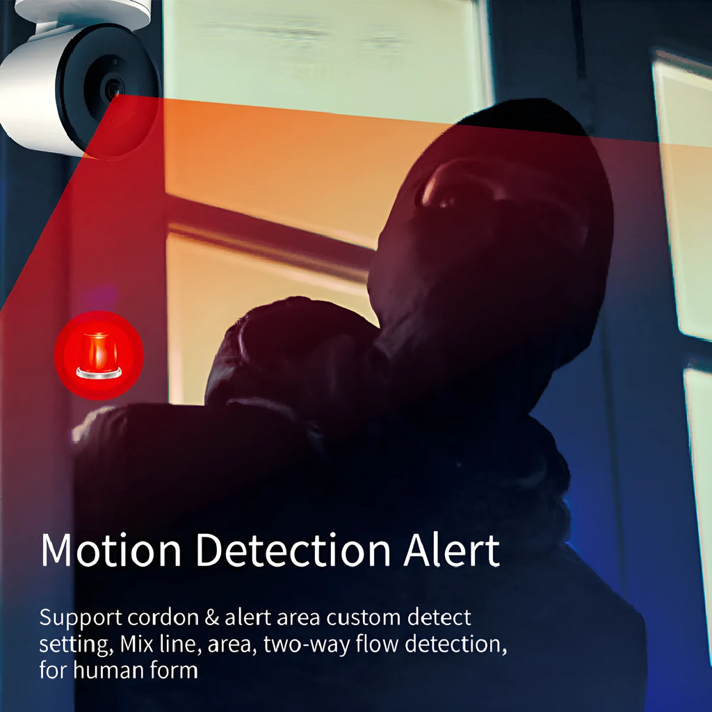 Indoor WiFi security camera with 1080p resolution and motion tracking features