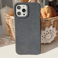 Degradable wheat straw composite phone case for iPhone models showing colour options