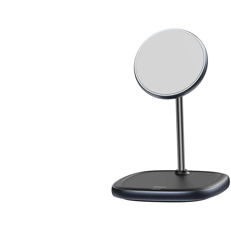 Swan Magnetic Desktop Stand Wireless Charger for iPhone 12 in black and white colours