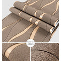 Curve stripe 3D decorative wallpaper roll in upgraded super thick deerskin velvet texture