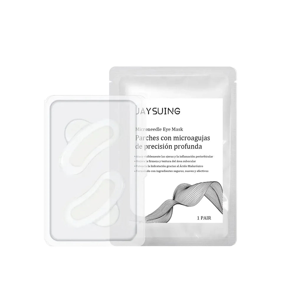 Micro needle hydrogel eye mask patch with hyaluronic acid and peptides for under-eye dark circles