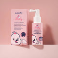 Children's probiotic teeth cleaning spray bottle in strawberry and orange flavours