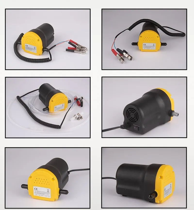 12V electric self-priming oil gear pump with engineering plastic body for diesel transfer