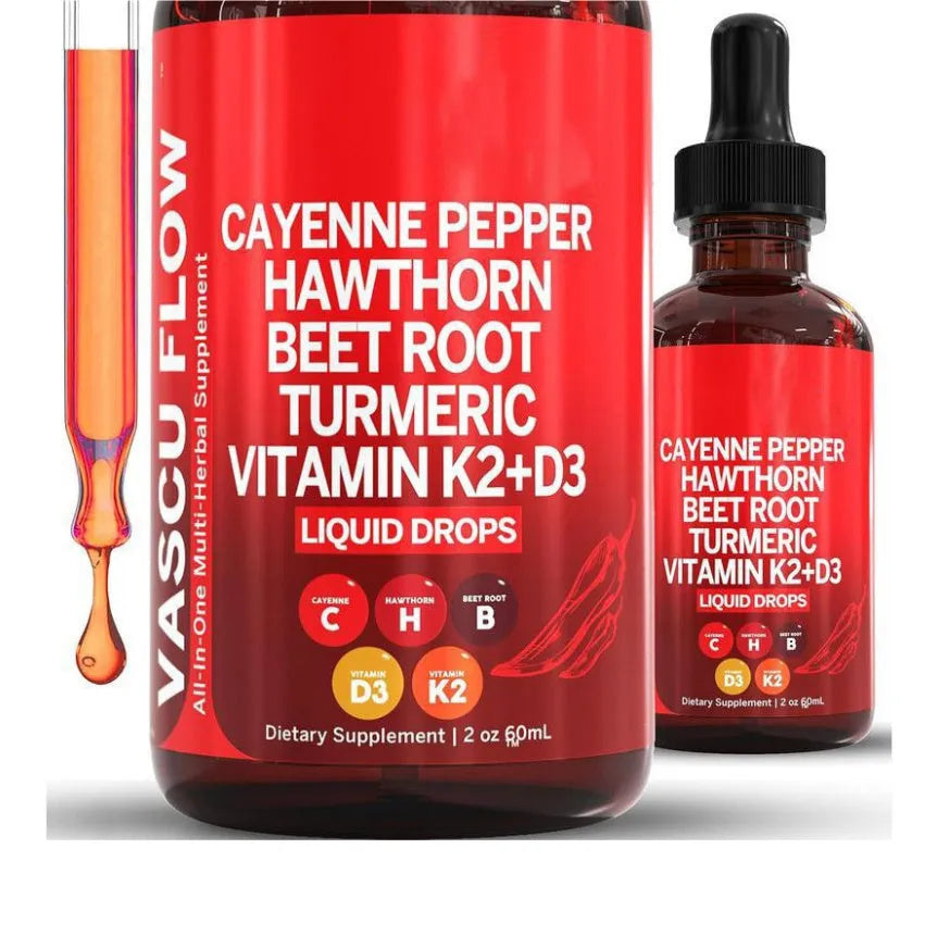 Vitamin D3 K2 Hawthorn Fruit Supplement Liquid Drops 60ml bottle