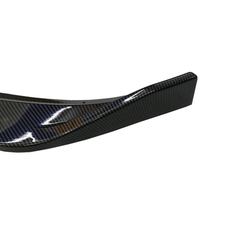 M10 automotive spoiler retrofitting kit for Unksera vehicles showing carbon braze finish option
