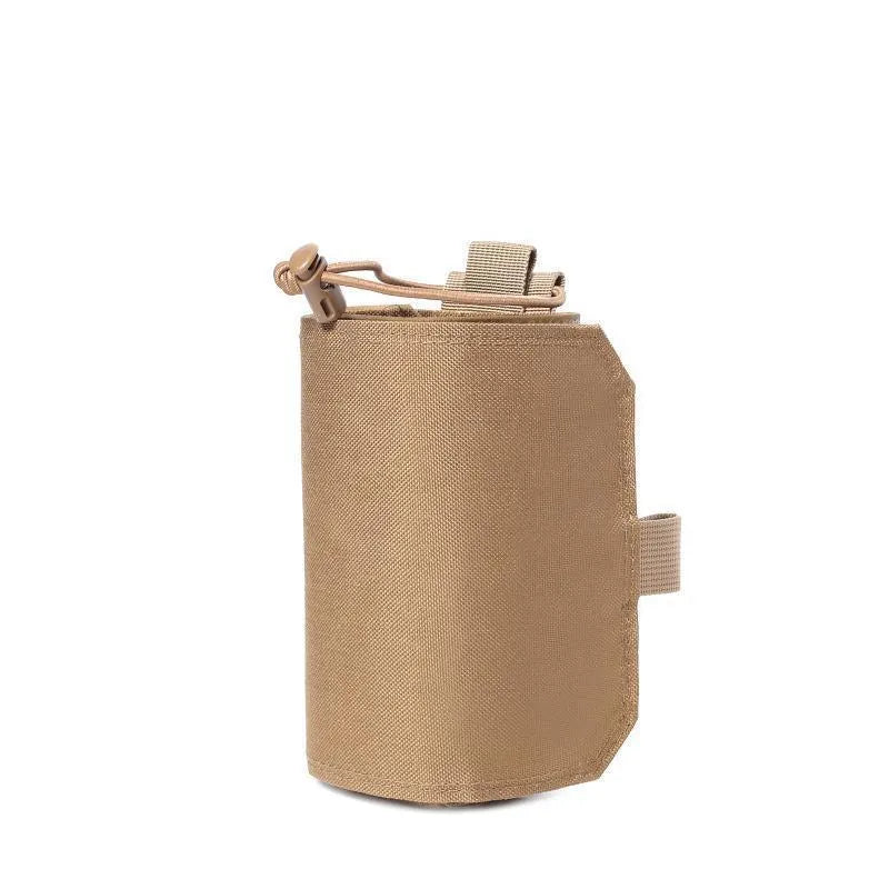 Adjustable Oxford cloth heat-holding bottle cover for outdoor sports in black colour