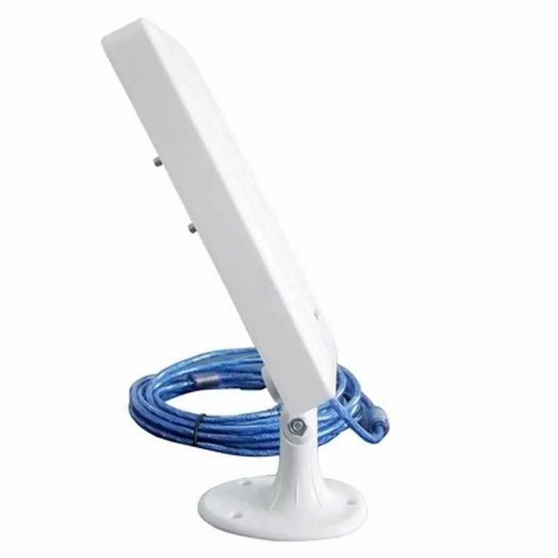 White USB wireless network card with 5 M Thread coverage for Windows and Mac computers