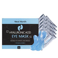 8 pairs of hyaluronic acid eye masks in a bag for under-eye hydration