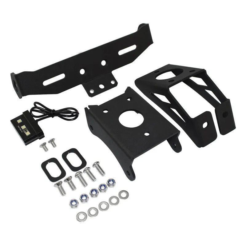 Black aluminium short tail licence plate holder bracket for Honda modified motorcycles
