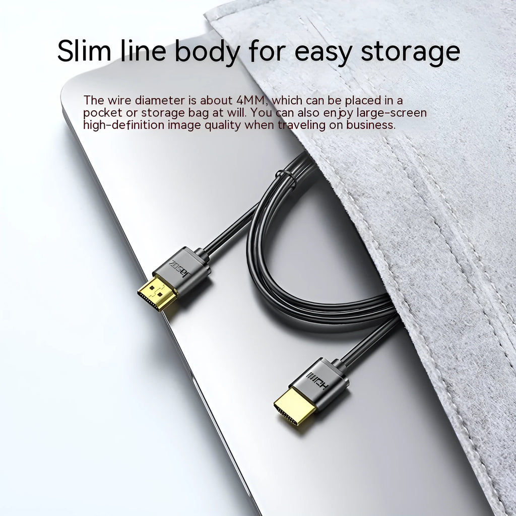 Gold plated HDMI video cable with oxygen free copper conductors in various lengths for computer and monitor