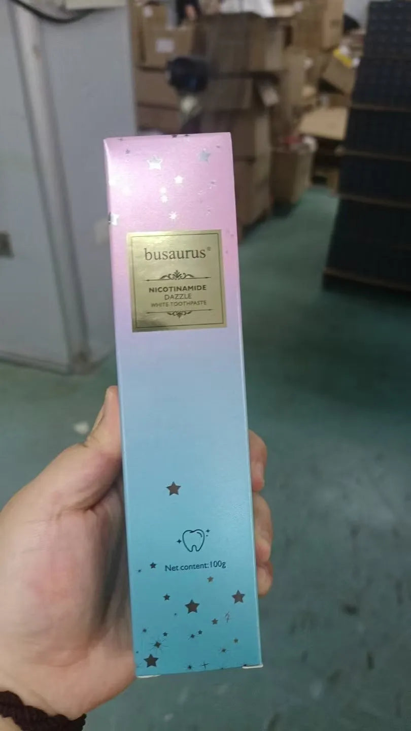 100g tube of nicotinamide dazzling white toothpaste for adult oral care with whitening function