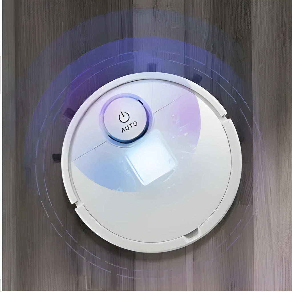 Automatic sweeping floor cleaning robot with compact square design