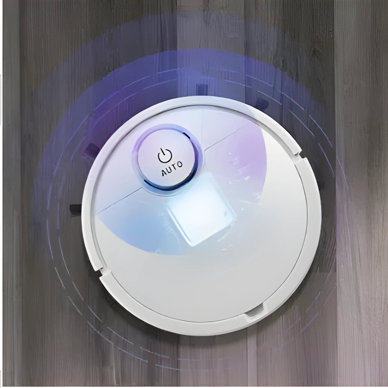 Automatic sweeping floor cleaning robot with compact square design
