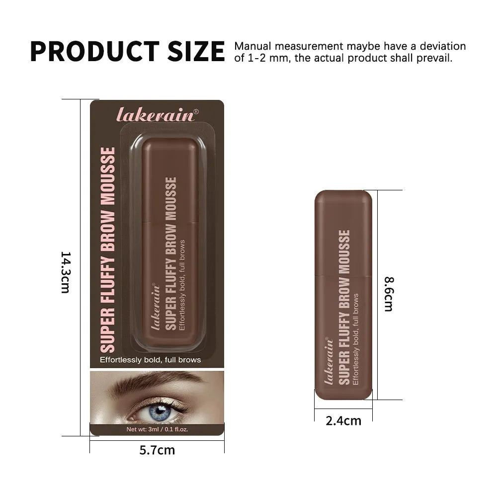 Eyebrow cream in brown and black for long-lasting shape, standard specifications