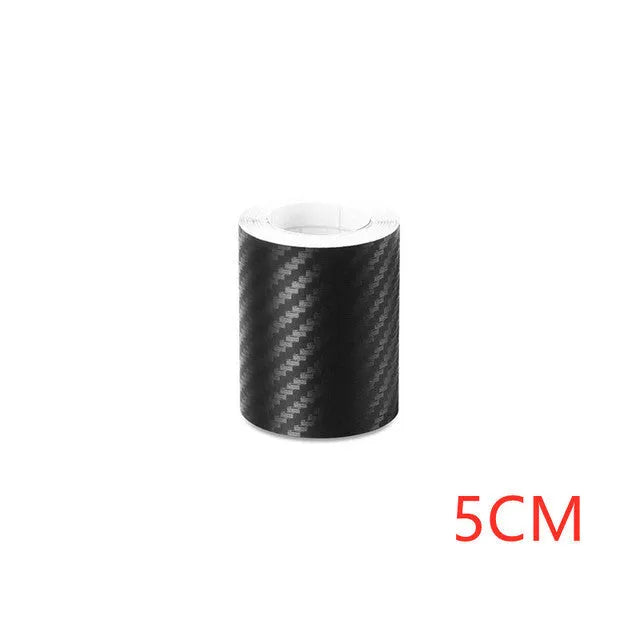 Matte carbon fibre roll for car door sill and bumper protection in various widths