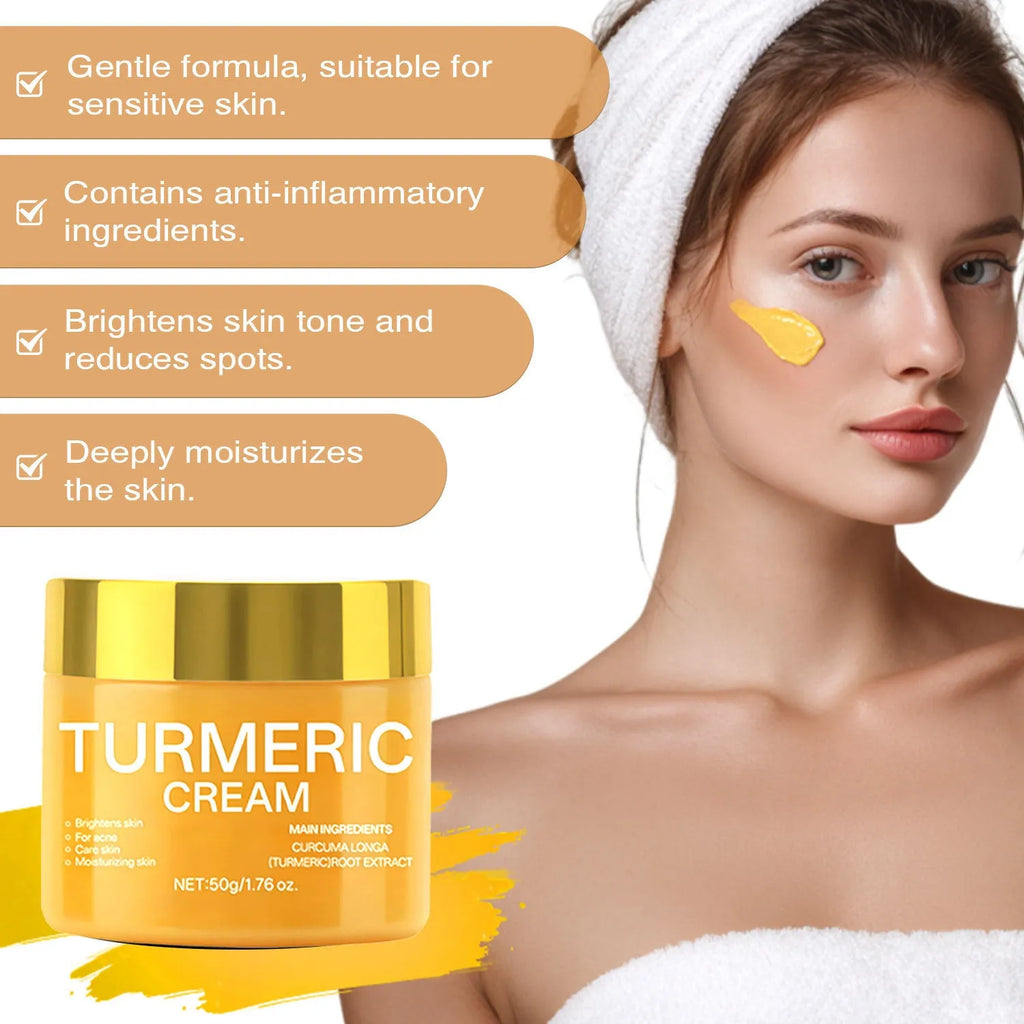 Moisturising cream 50g jar with brightening hydrating nourishing formula, 53mm × 53mm × 48mm
