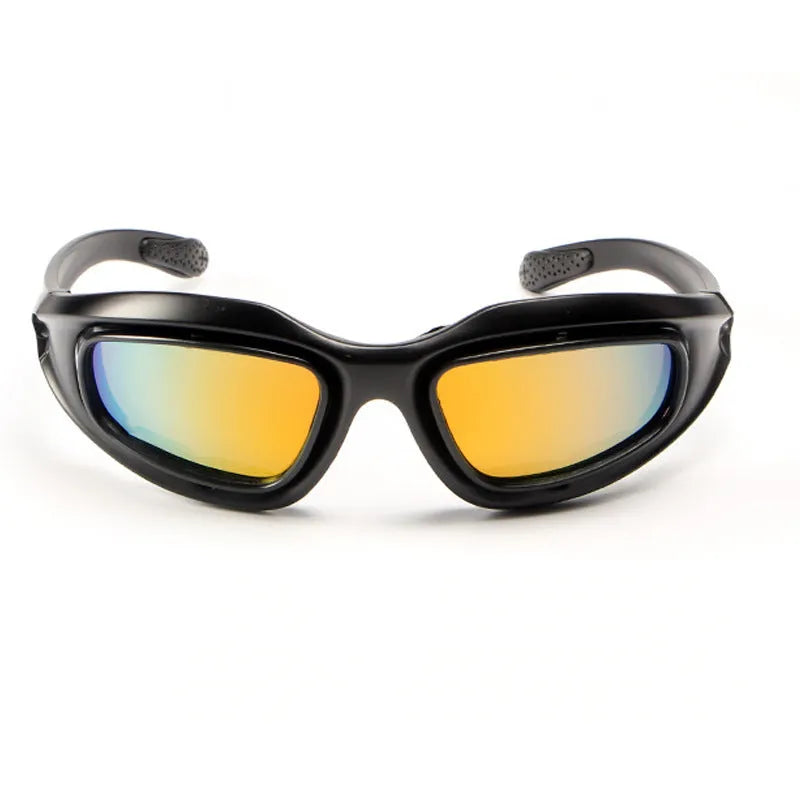 Polarised tactical sunglasses with sports frame for outdoor cycling and dust protection