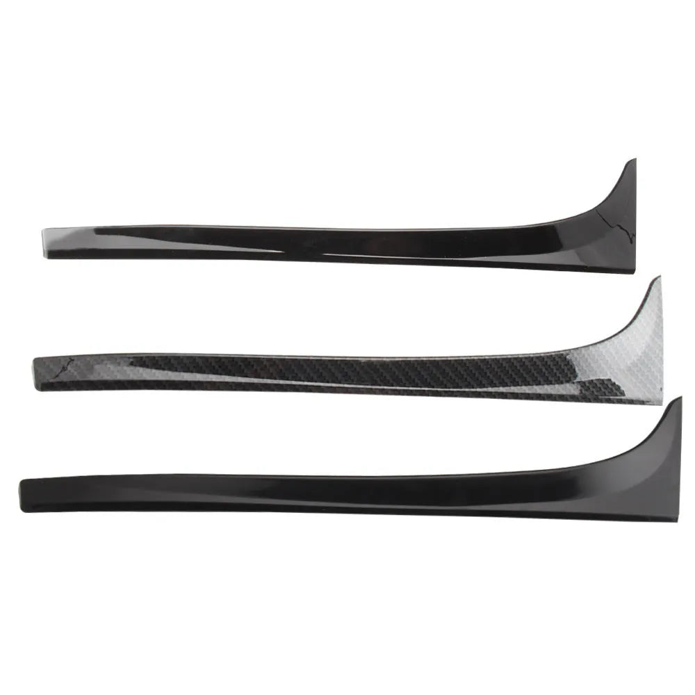 Glossy black ABS plastic rear window side spoiler wing pair for Volkswagen Golf 7 MK7
