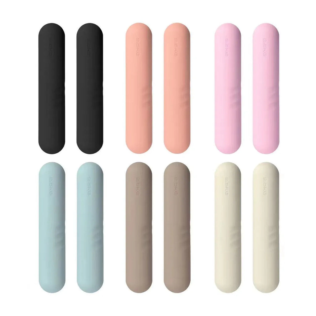 Silicone edging hand-drawn dumbbell stick in various colours and weight options for fitness training