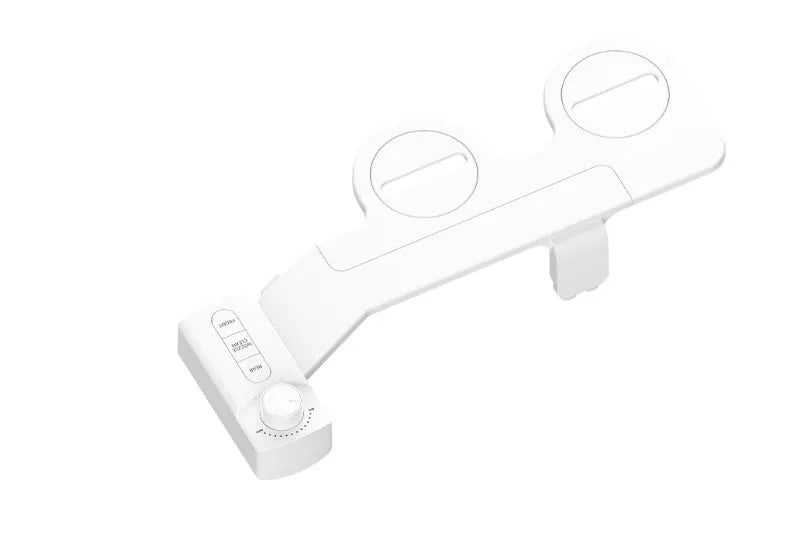 Bidet wash butt-lifting tool with split detachable ABS plastic construction in KB06 pure white