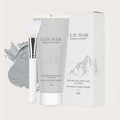 Volcanic mud mask deep cleaning facial mask with brush 120ml export