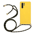 Huawei P30 TPU lanyard phone case with floral pattern in multiple colour options