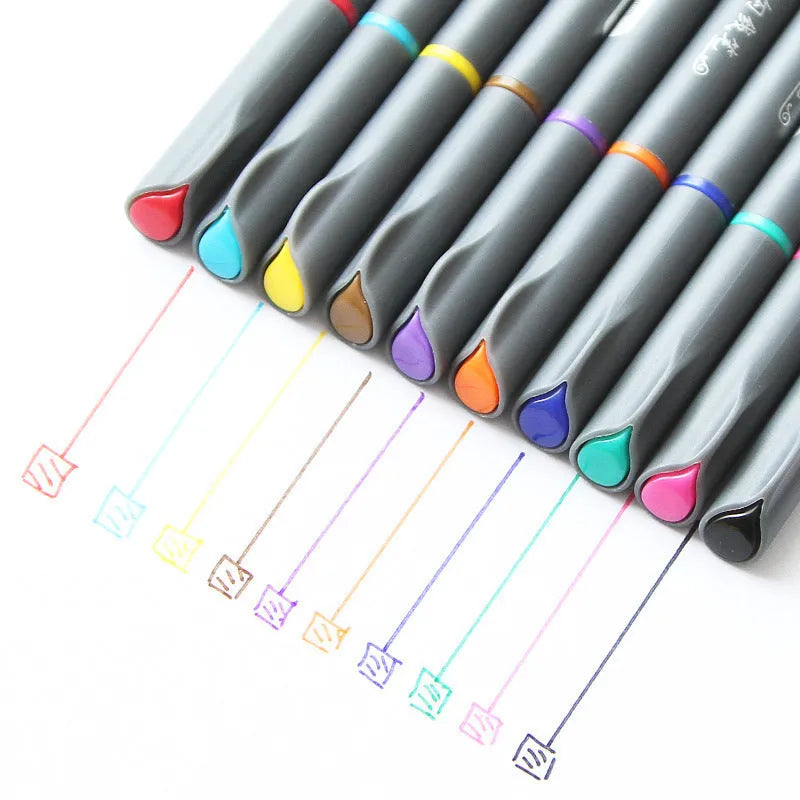 Hook line pen set with 0.38mm stroke for architectural drafting and technical drawing