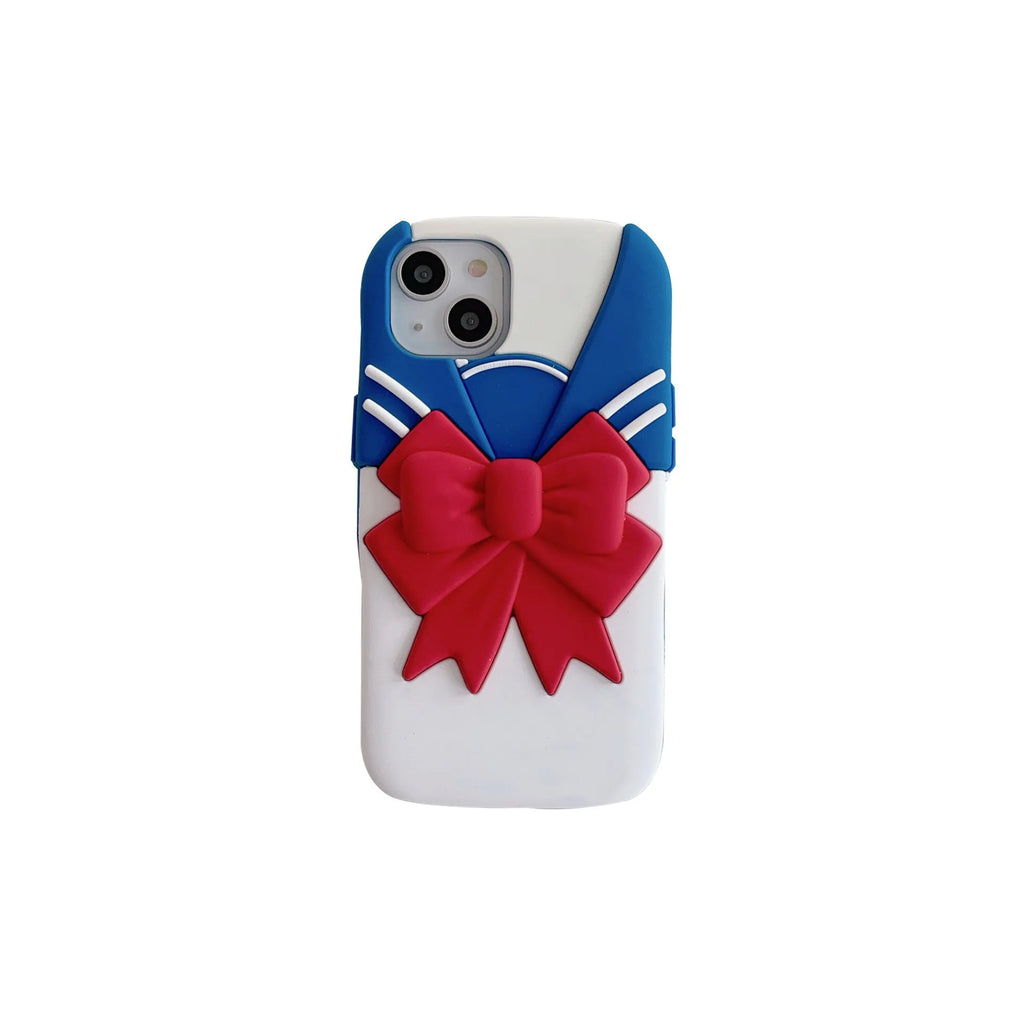 Cartoon clothes silicone phone case drop resistant for iPhone 11 12 13 14 Pro Max