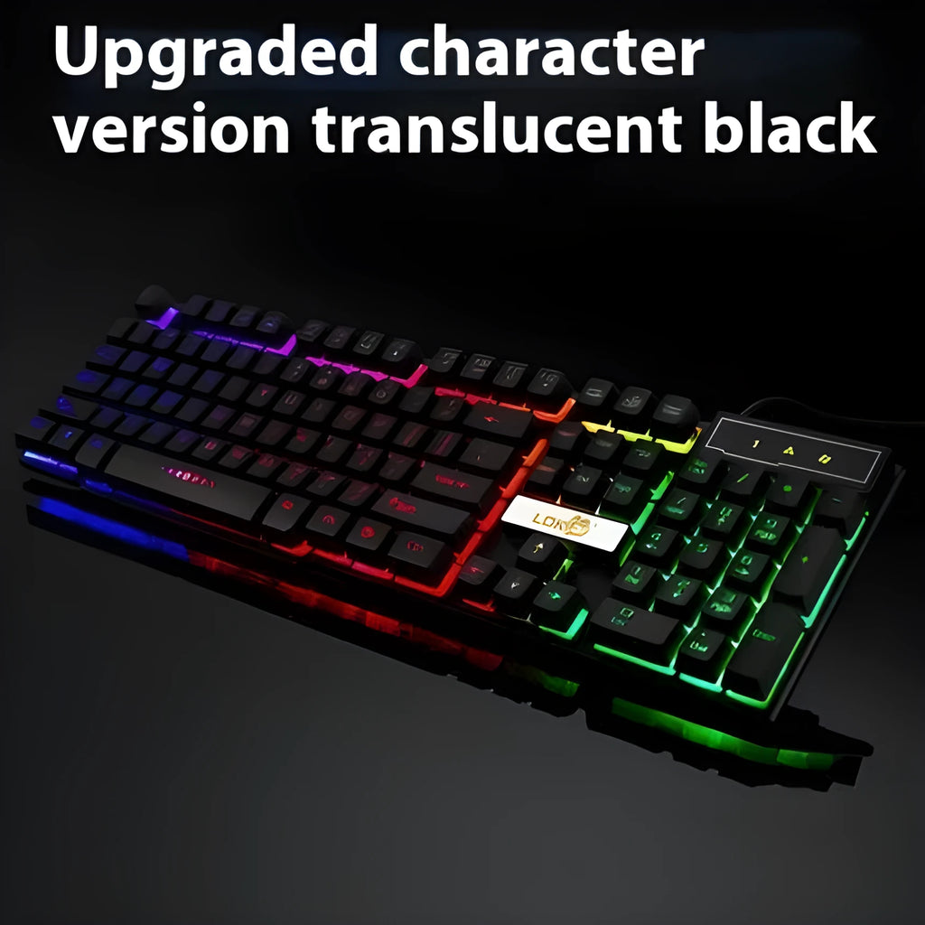 White and black USB cable for gaming keyboards with a 5V 4-pin RGB lighting connector attached.