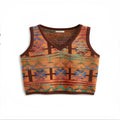 Loose fit round neck short sleeve t-shirt in picture colour, made from polyester bird eye cloth.