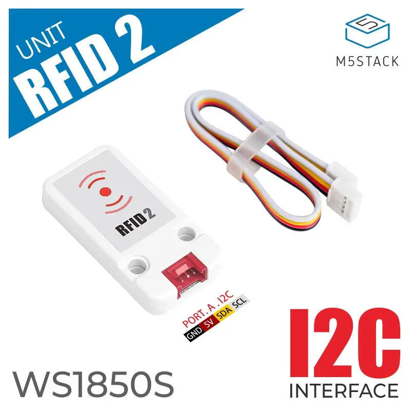 WS1850S RFID sensor module for IoT development, measuring 7 by 2 cm with a white connector.
