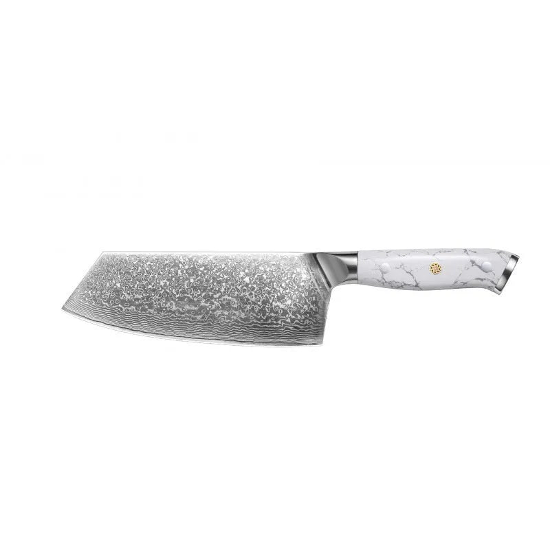Damascus pattern VG10 steel combined chef's knife with 21cm blade for multiple kitchen cutting functions