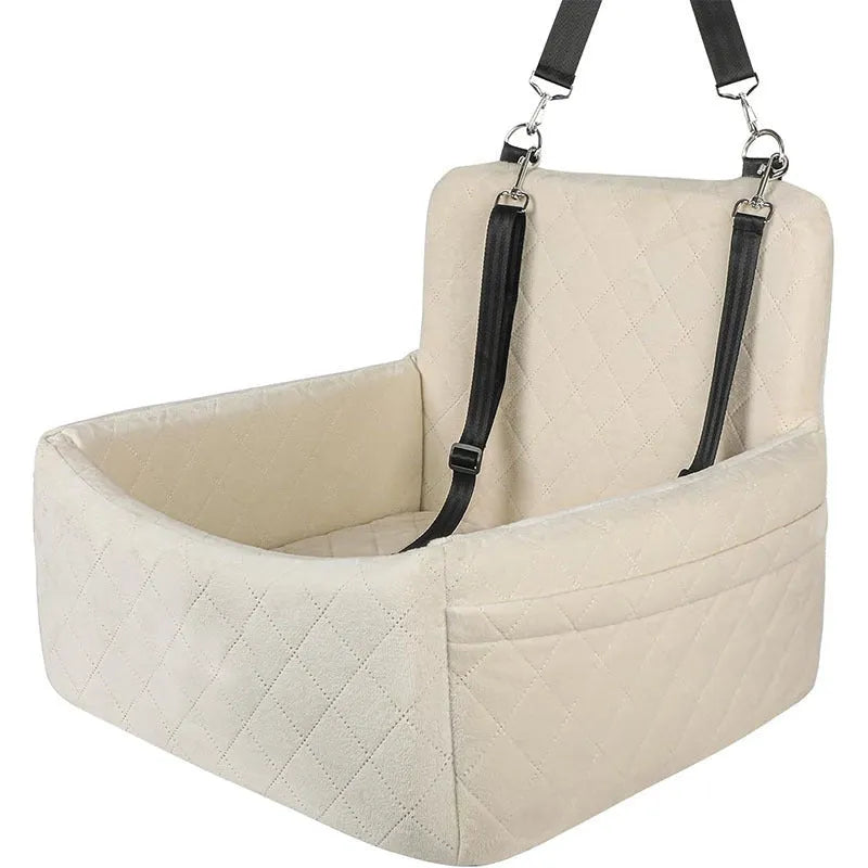 Dog car mat Holland Velvet 48x48x13cm on rear seat, available in black or gray