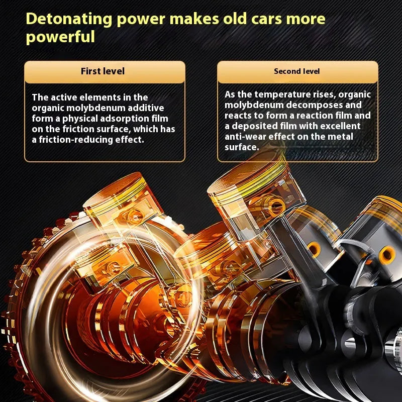 60ml engine anti-wear oil additive in white cover container for petrol and diesel cars