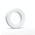 Black USB rechargeable LED selfie ring light for mobile phone photography