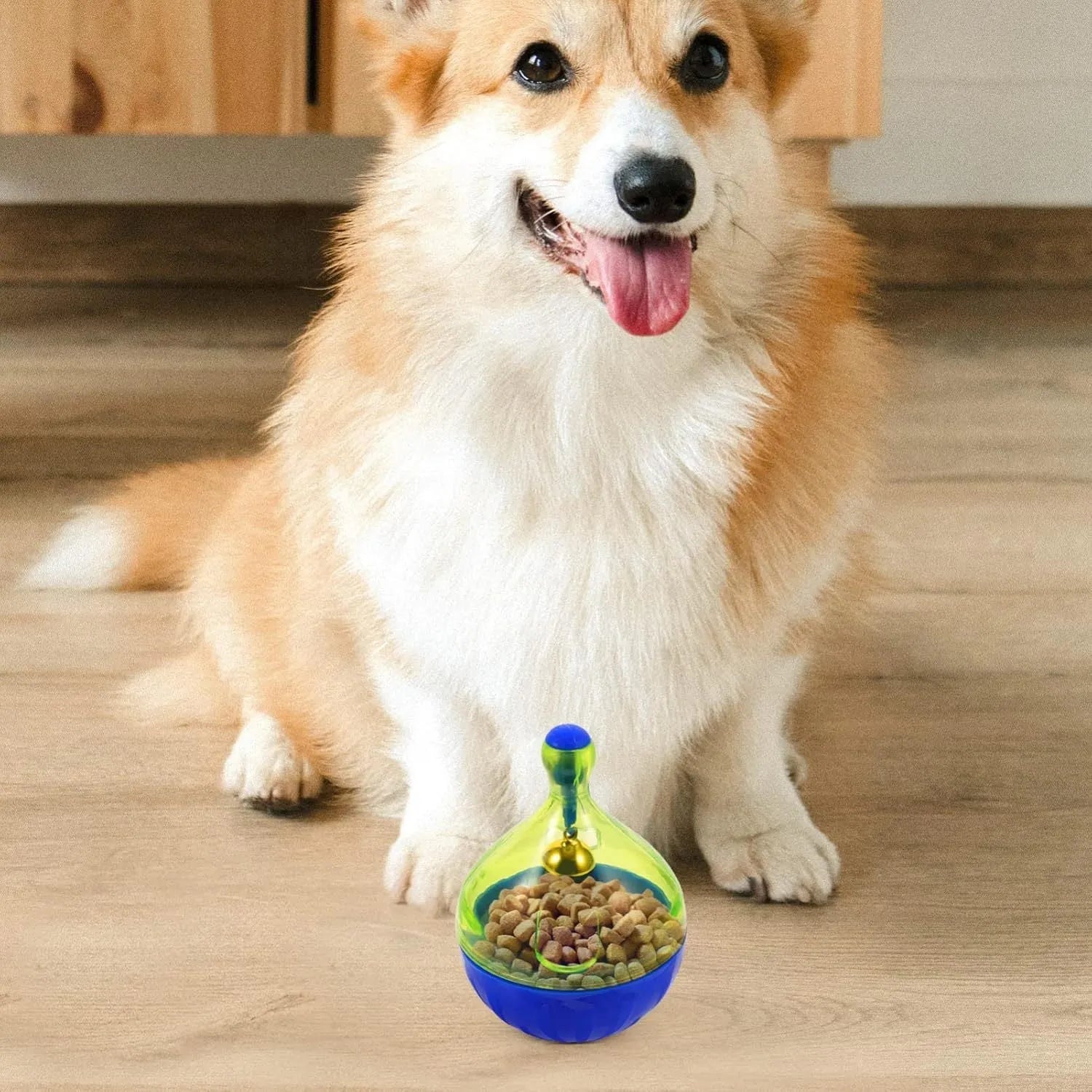 Interactive pet treat dispenser tumbler toy for dogs and cats