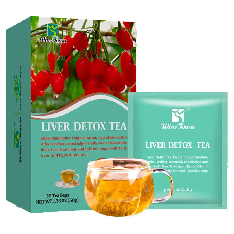 Herbal substitutional tea box showing 50g medicine-food homology blend with traditional Chinese herbal ingredients