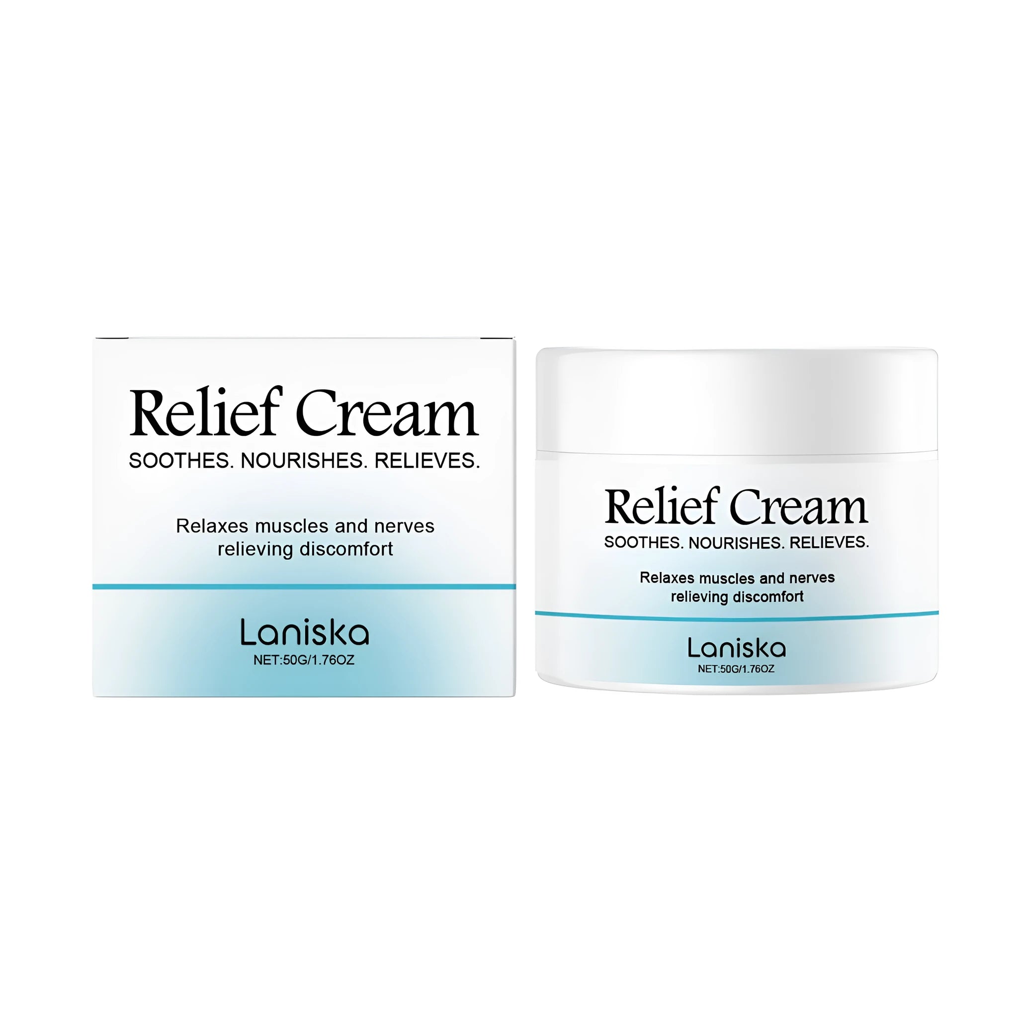 Muscle Relaxation Soothing Cream 50g tube with peppermint and arnica ingredients packaging