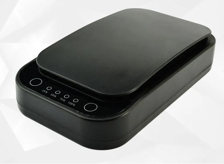 Blue and white ultraviolet disinfection box for mobile phones