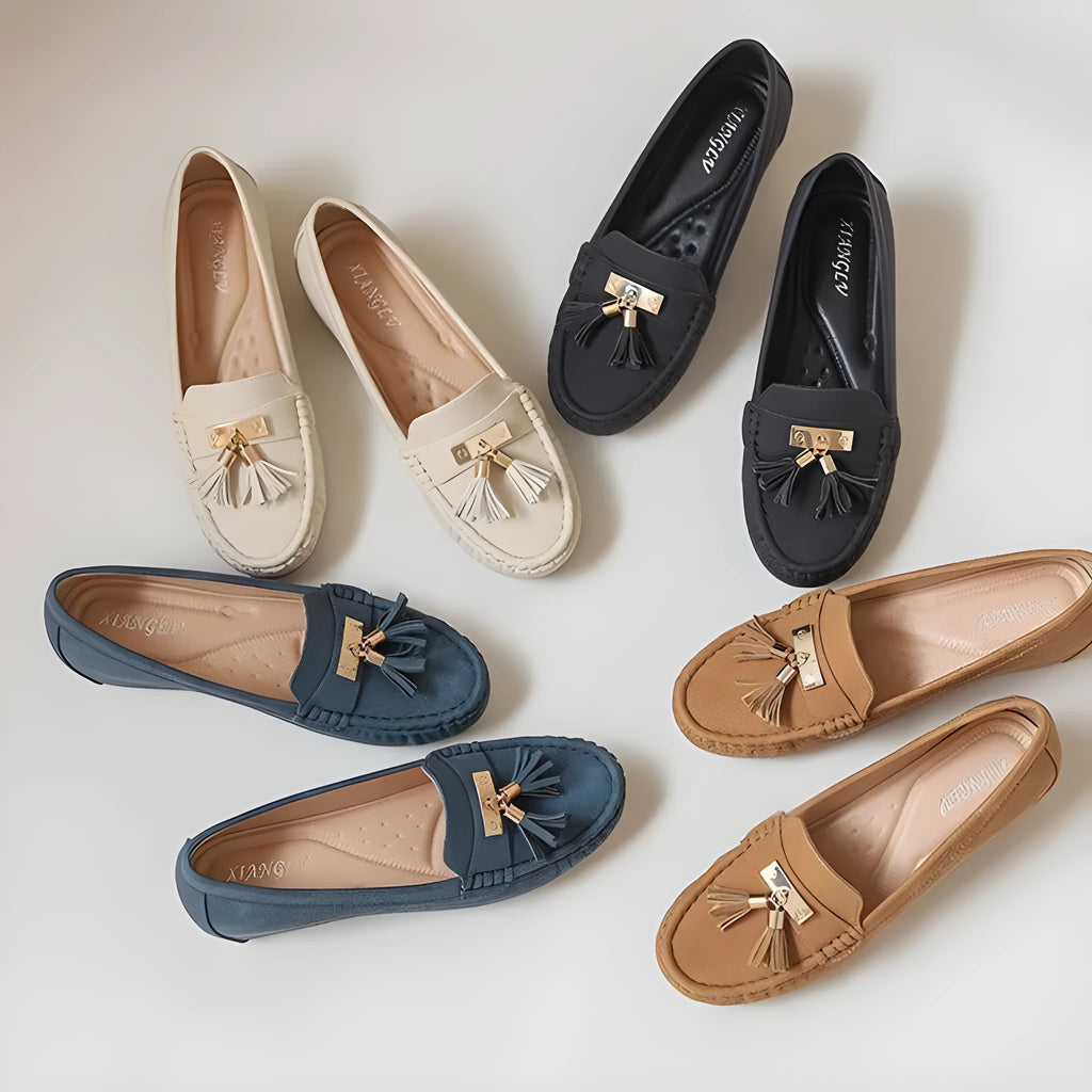 Flat heel height increasing insole nude casual work shoes with mid heel 3-5CM, round toe, artificial PU upper