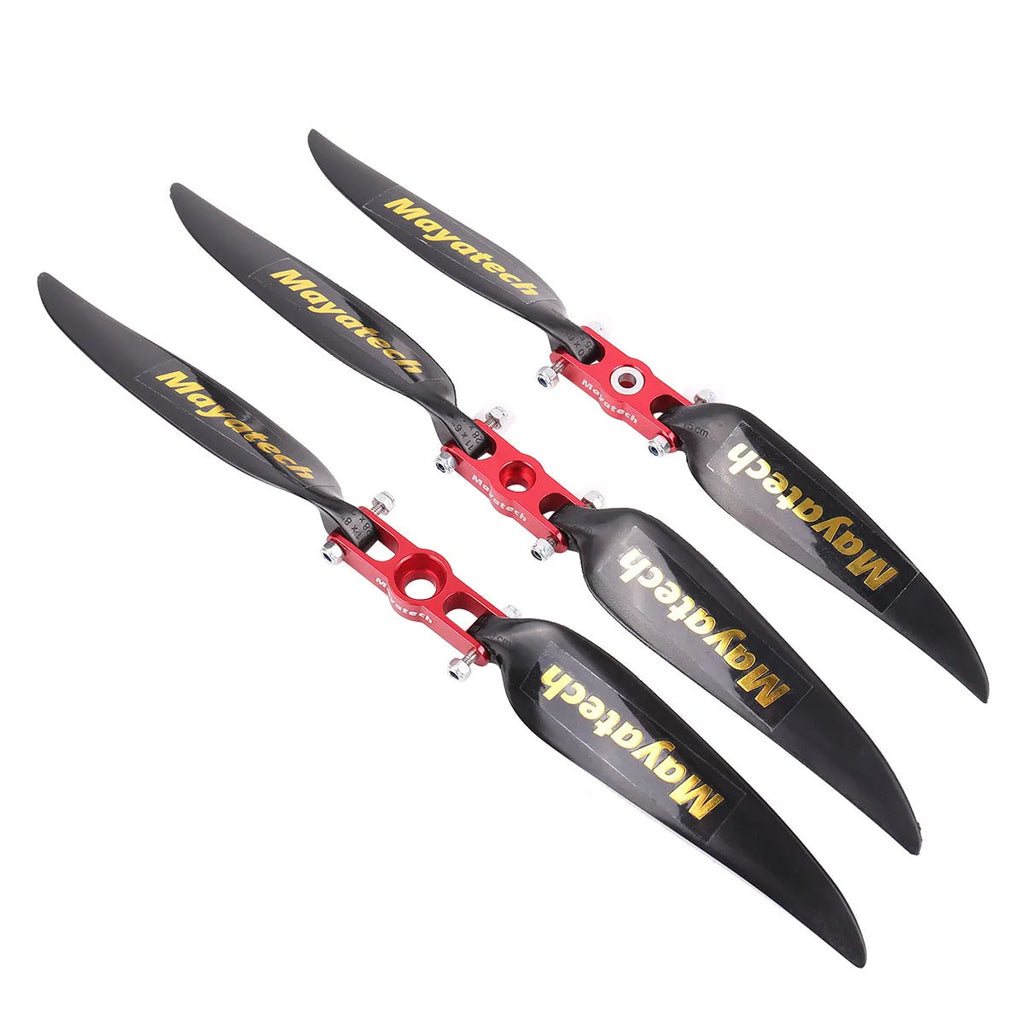 Black folding paddle with quick disassembly mechanism measuring 12x6.5 cm