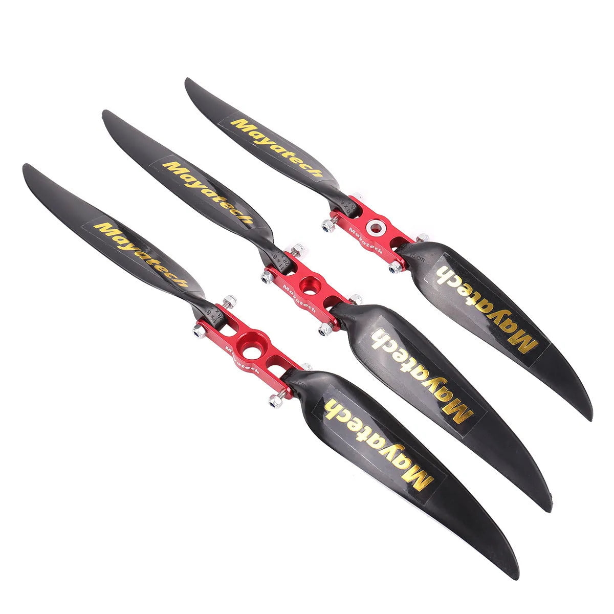 Black folding paddle with quick disassembly mechanism measuring 12x6.5 cm