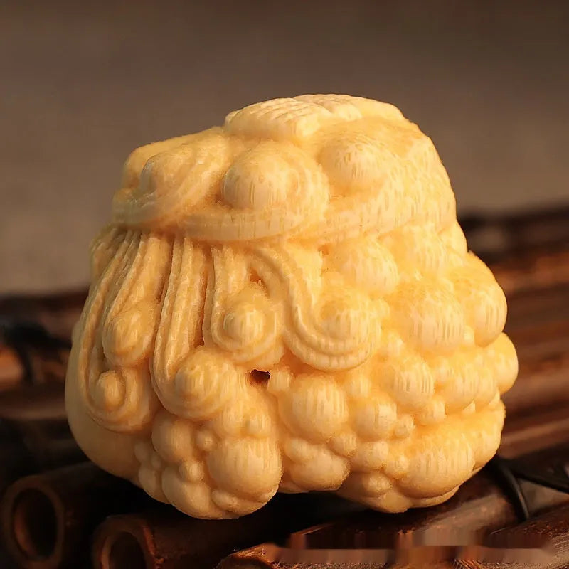 Solid bamboo golden toad princess ornament for household and Children's Day decoration
