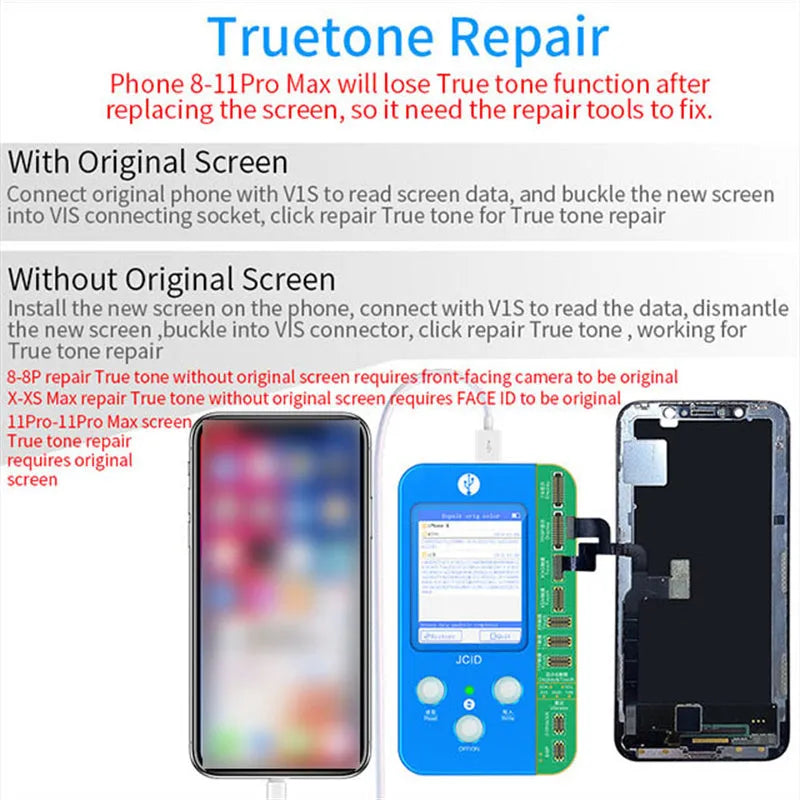 V1SE plastic lattice line face ic detector for Sincere phone colour and battery repair