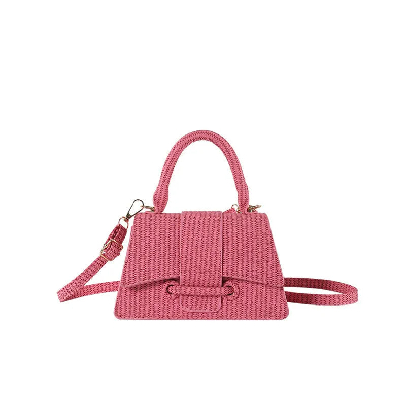 French fashion casual PU leather shoulder messenger crossbody bag for women in khaki with outer sandwich pocket