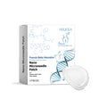 Four nano microneedle patches in open packaging showcasing their design.