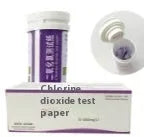 Chlorine dioxide test paper bottle containing 50 pieces for 0-1000mg/L waste water detection