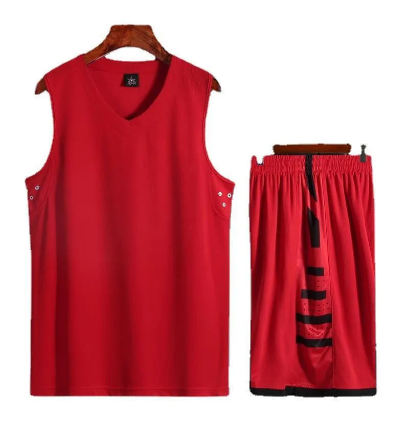 White and black polyester sports vest for campus basketball training and fitness activities