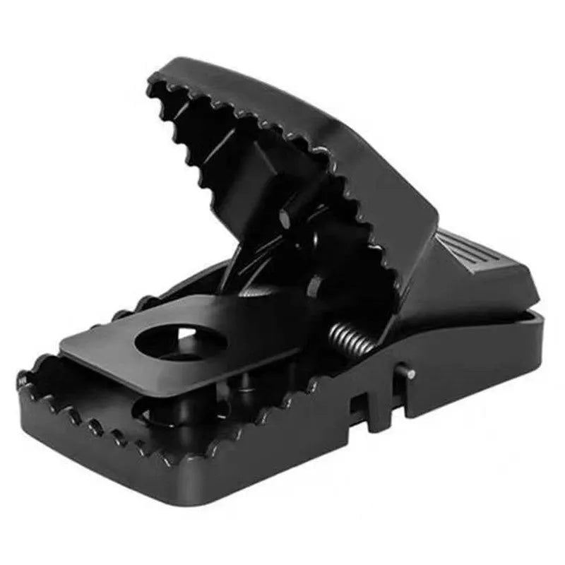 Automatic mouse cage trap showing metal and plastic construction with multiple size options