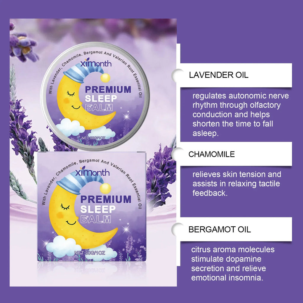 Sleep Goodnight Cream 30g jar with gentle formula containing lavender and valerian